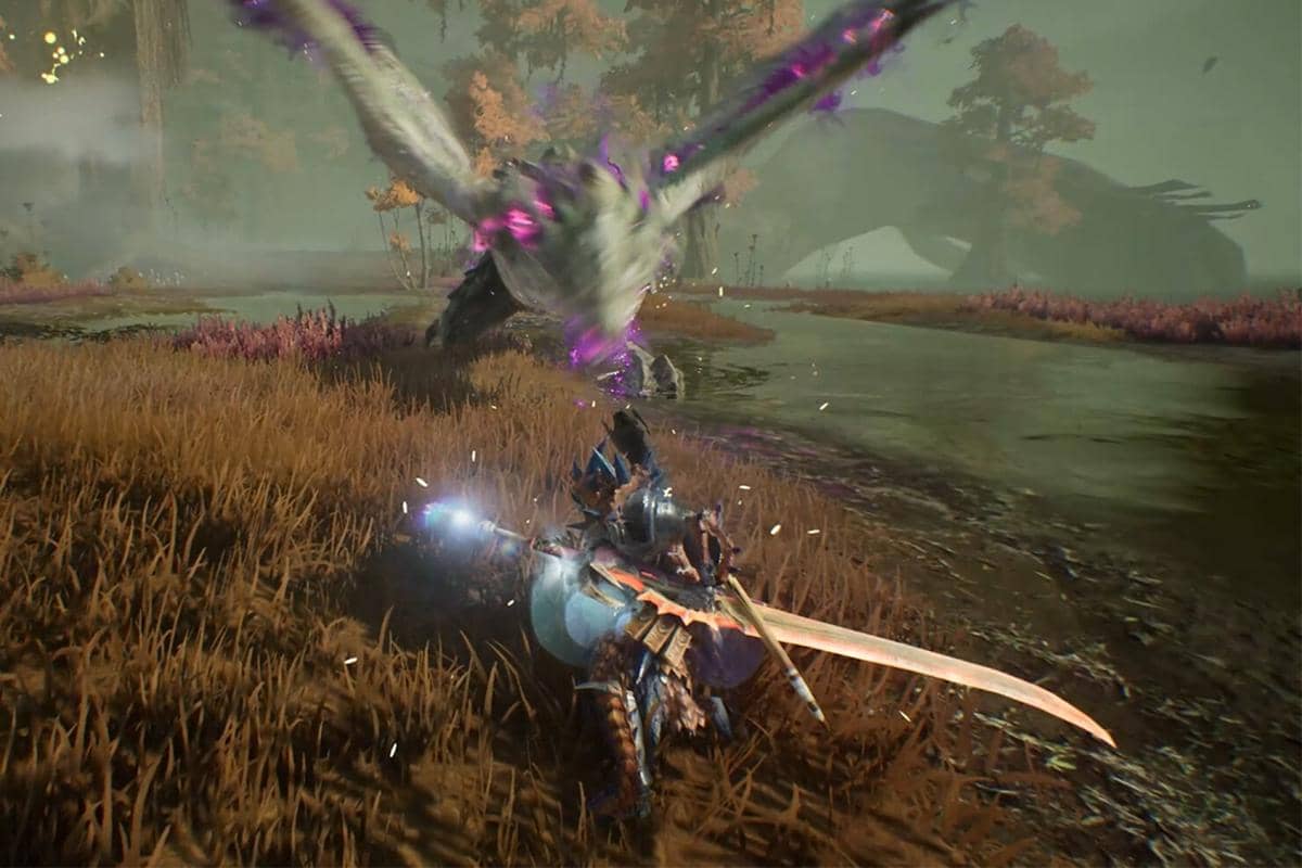 cuplikan gameplay Monster Hunter Outlanders