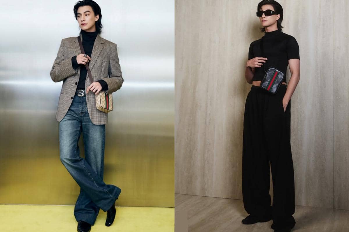 7 Ide Outfit Pakai Tas Selempang ala Gulf Kanawut, Selalu Stylish!
