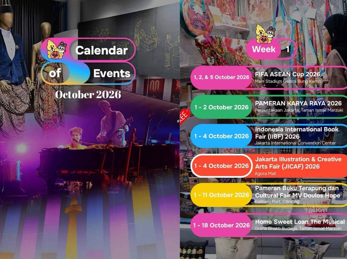 Kalender Event Jakarta Oktober 2026, Ada Pameran hingga Fan Meeting