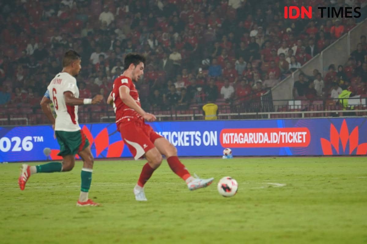 Timnas Indonesia lawan Bangladesh di FIFA ASEAN Cup 2026. (IDN Times/Sandy Firdaus)