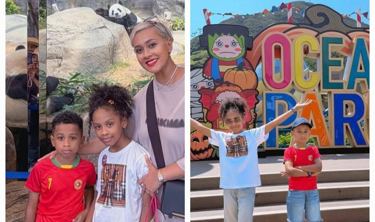 Kimmy Jayanti dan Anak-anak Jalan-jalan di Ocean Park, Hong Kong