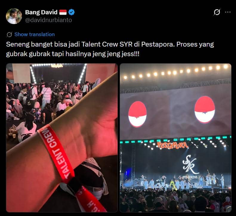 Kredit visual mencantumkan nama David Nurbianto dan akun X @davidnurbianto pada unggahan yang terkait.
