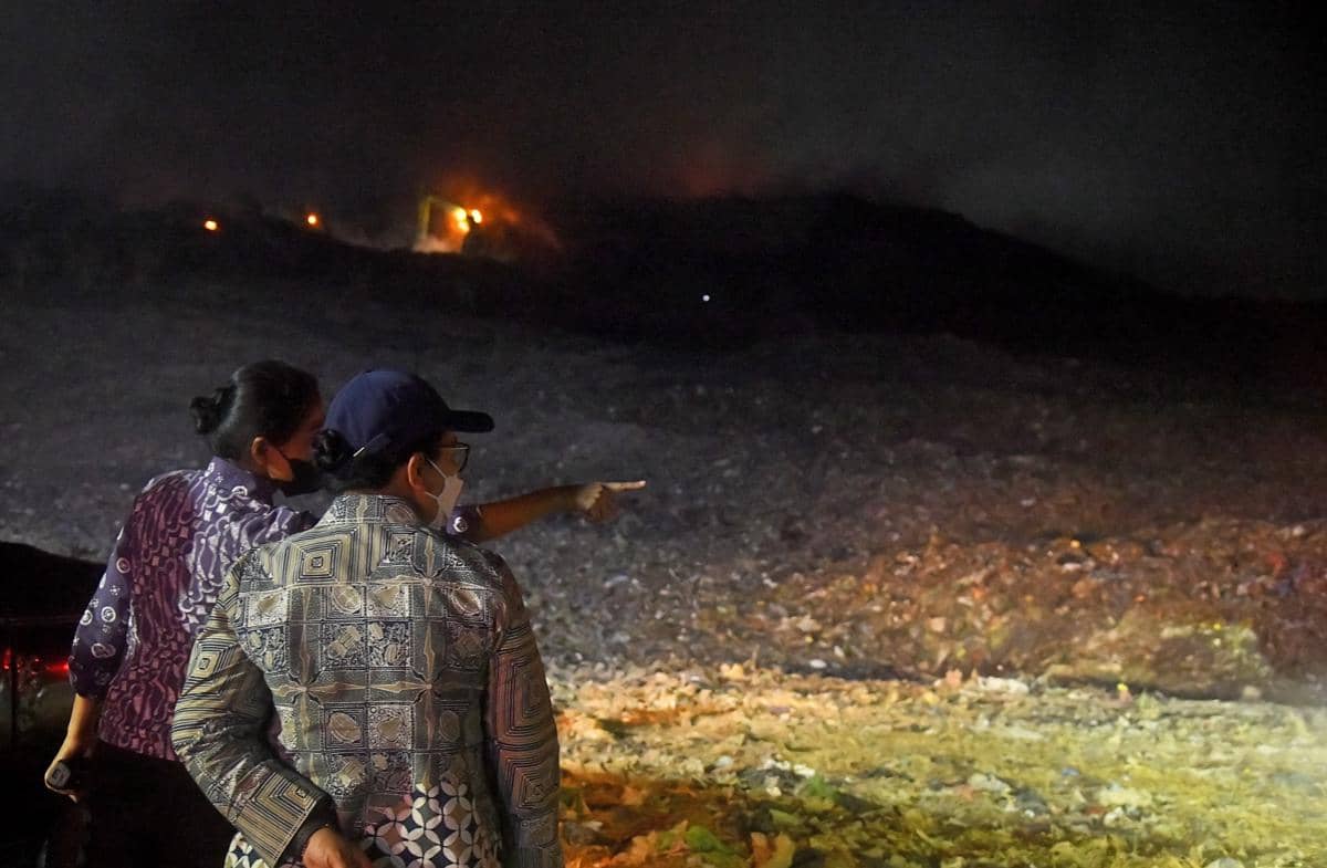 Kebakaran, tpa jatibarang, sampah