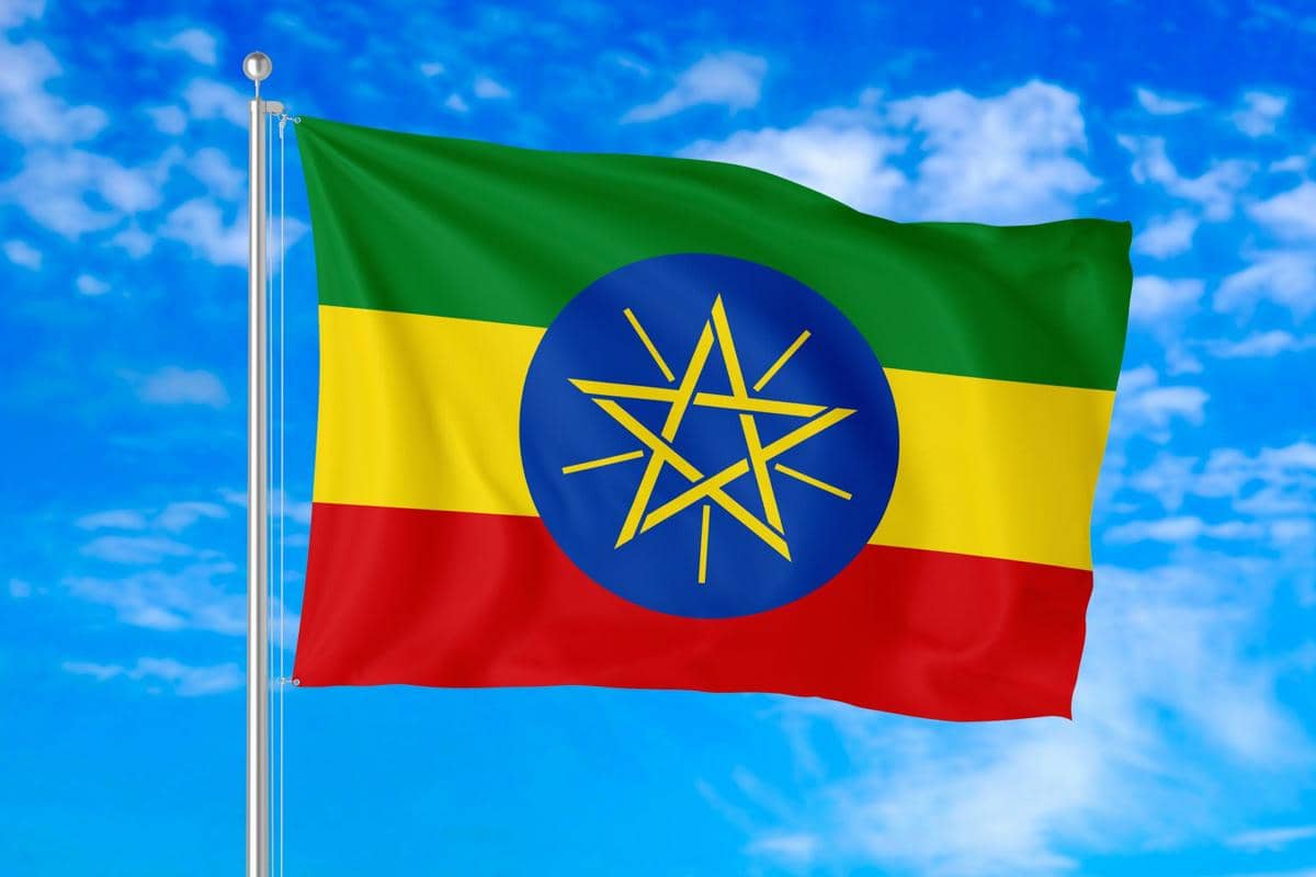 ilustrasi bendera Ethiopia