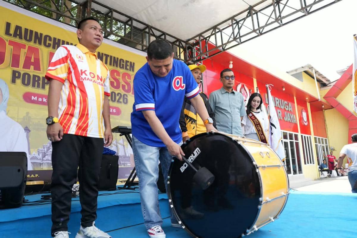 Munafri Lepas Kontingen Makassar, Target Juara Porprov Sulsel 2026