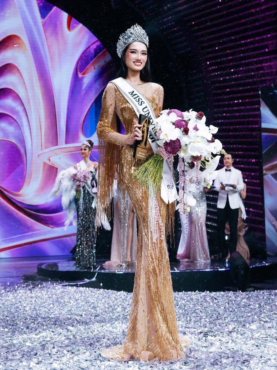 Potret Penobatan Nguyen Quynh Anh Sebagai Miss Universe Vietnam 2026