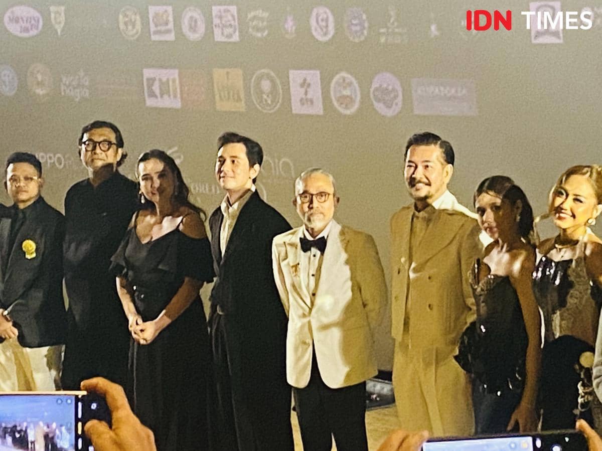 Suasana konferensi pers film Kuasa Gelap 2 yang berlangsung di Gandaria City pada Senin, 28 September 2026.