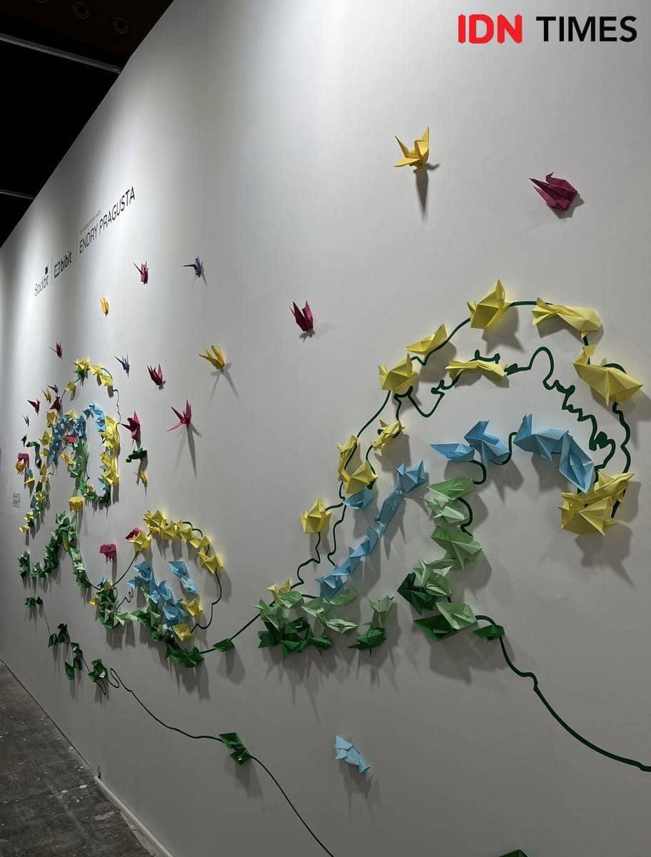 Instalasi Lost at Sea dari Bibit di ArtJakarta, Jiexpo Kemayoran, Jakarta pusat pada 2-4 Oktober 2026 (IDN Times/Nisa Zarawaki)