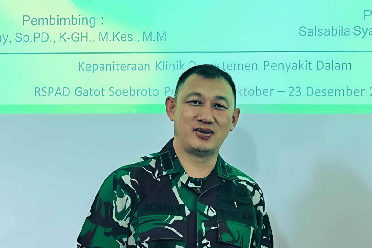 Brigjen TNI Dr. Dr. dr. Jonny, Sp. PD-KGH, M.Kes., M.M., D.C.N., DABRM, FISN dalam unggahan Instagram.