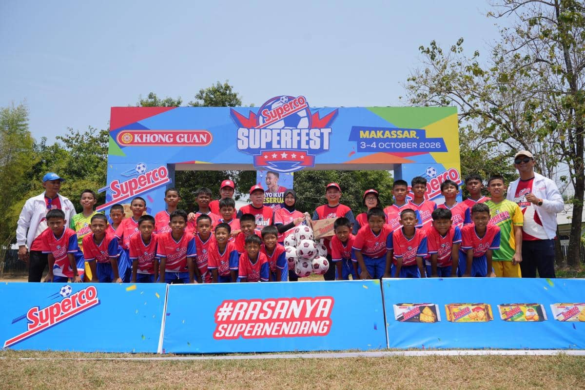 Superco Supercamp Superfest 2026 memperluas pembinaan talenta sepak bola usia dini hingga kawasan Indonesia Timur, lewat kegiatan yang berla