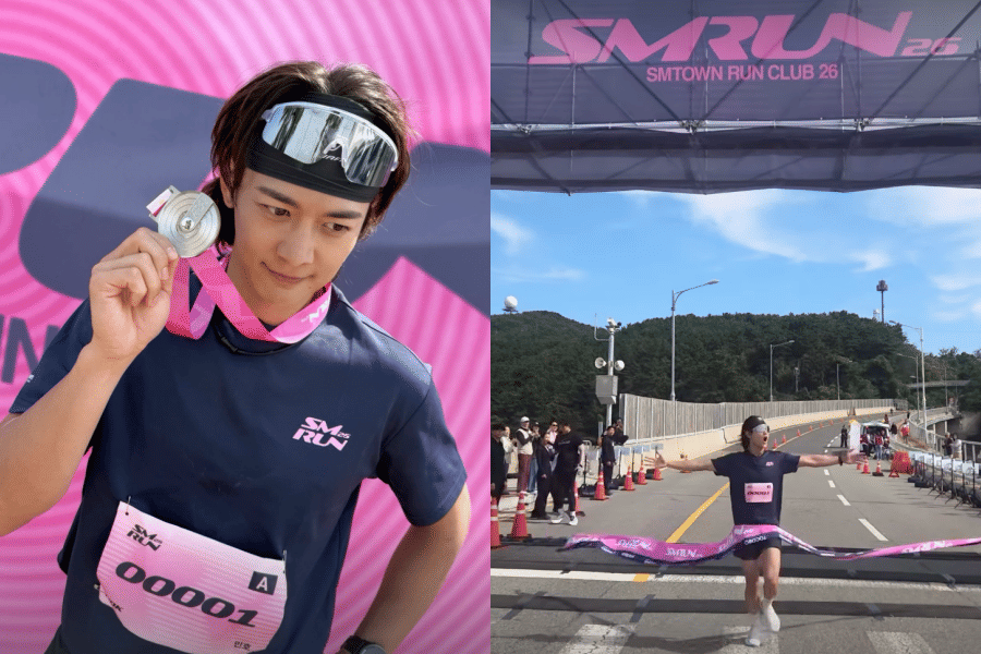 Minho di SMTOWN Run Club 2026 (instagram.com/choiminho_1209)