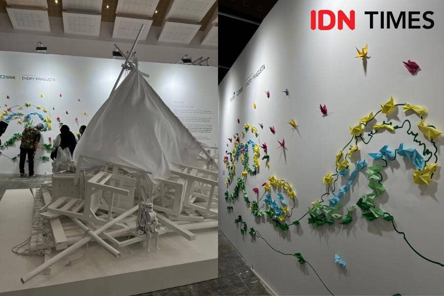 Instalasi ‘Lost at Sea’ Bibit di ArtJakarta, Gambarkan Isu Pendidikan