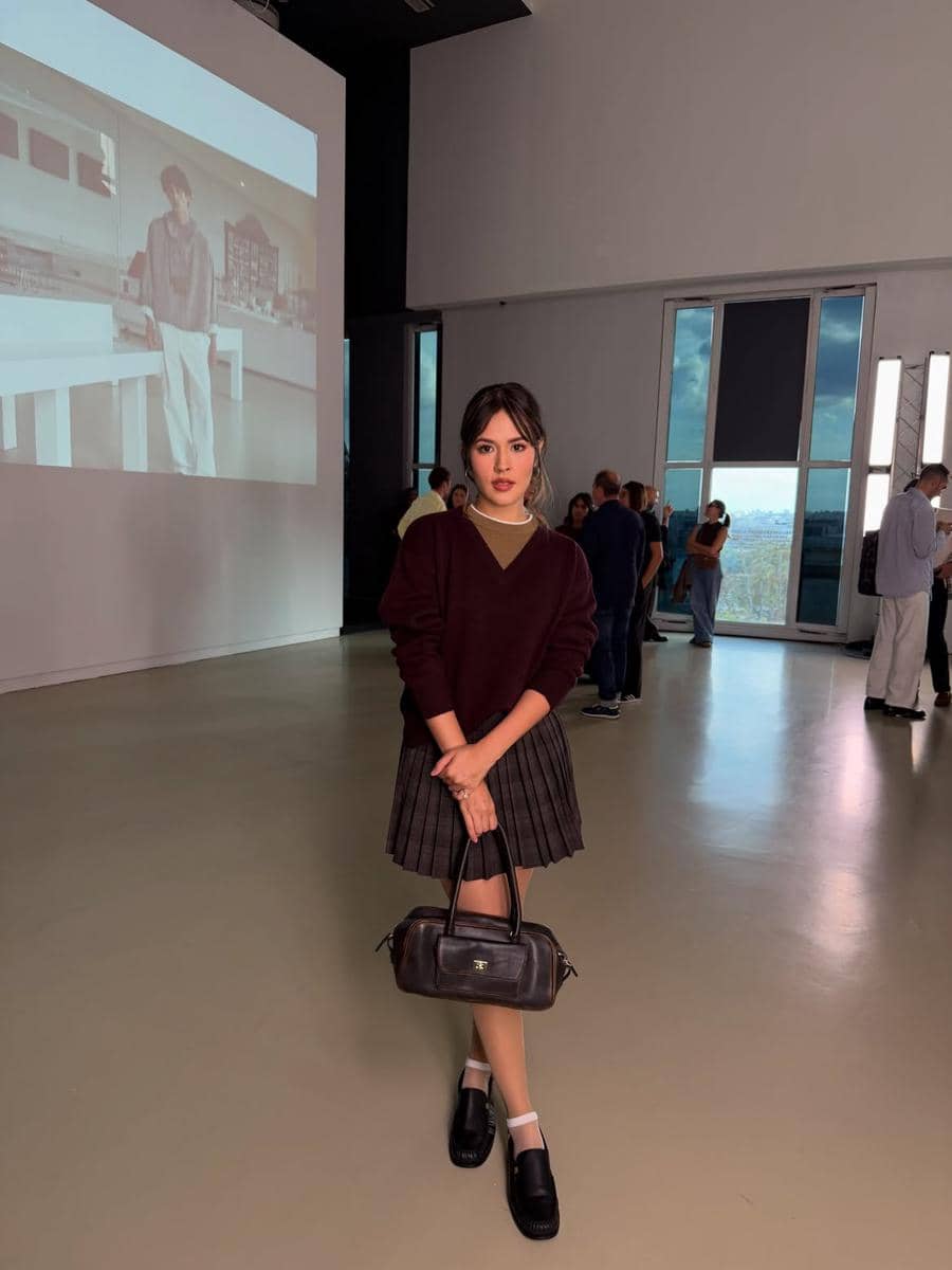 gaya Raisa saat hadiri Sandro Paris SS27 Collection Preview