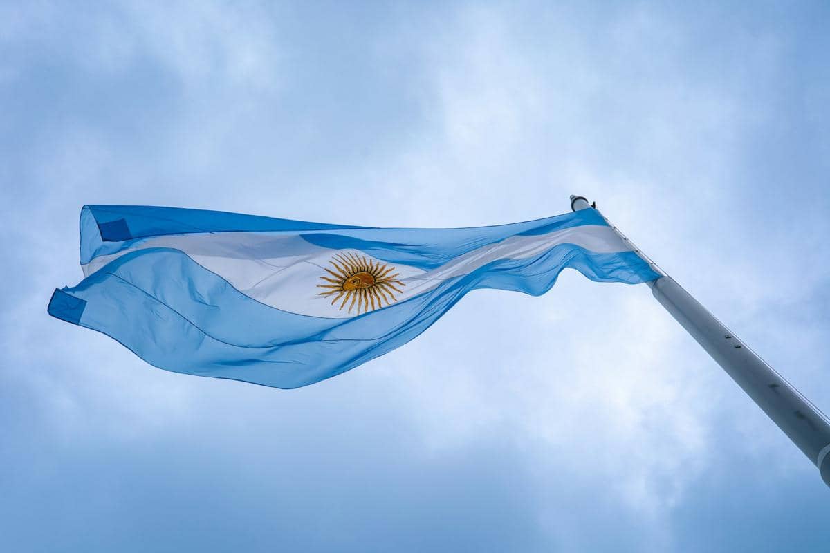 ilustrasi bendera Argentina