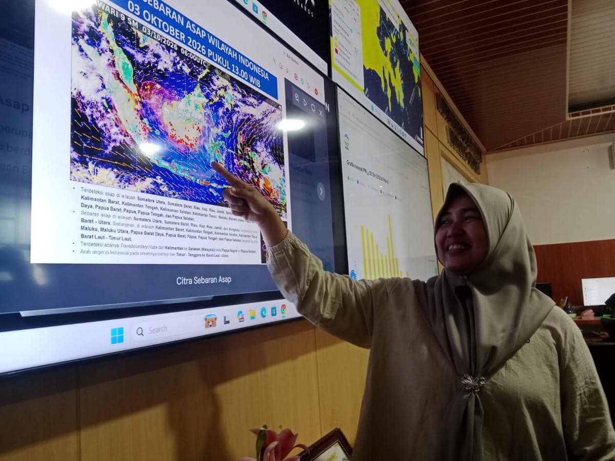 Prakirawan BBMKG IV Makassar, Asriani Idrus, mengungkapkan kualitas udara di wilayah Makassar dan sekitarnya dalam beberapa hari terakhir te