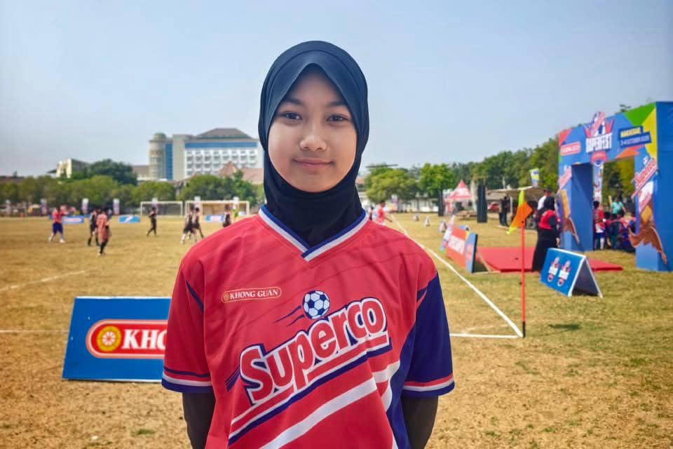 Salah satu pemain muda yang mengikuti Superco Superfest 2026, Rayi, 12 tahun, siswi kelas 7 Bosowa School Makassar. (Dok. Istimewa)