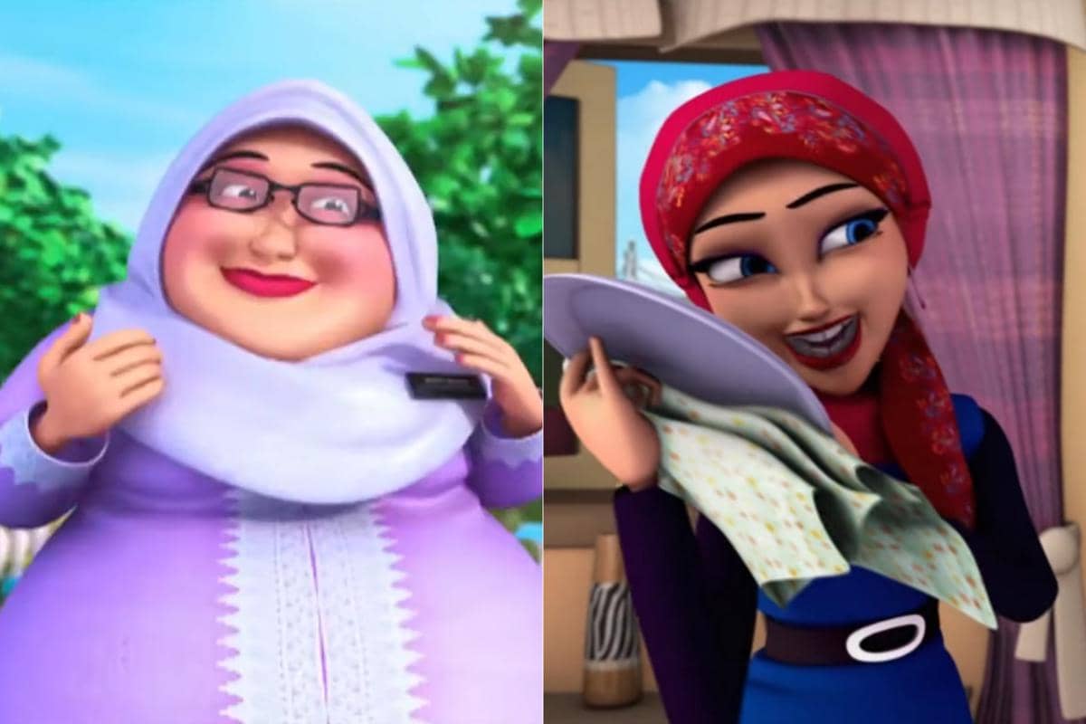 walau seringnya terlihat garang, Cikgu Besar dan Mama Zila sebenarnya juga bisa cosplay menjadi sosok yang lembut dan ramah