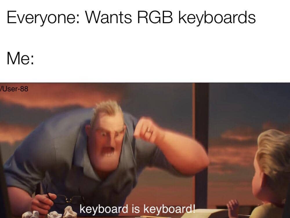 meme kartun tentang keyboard