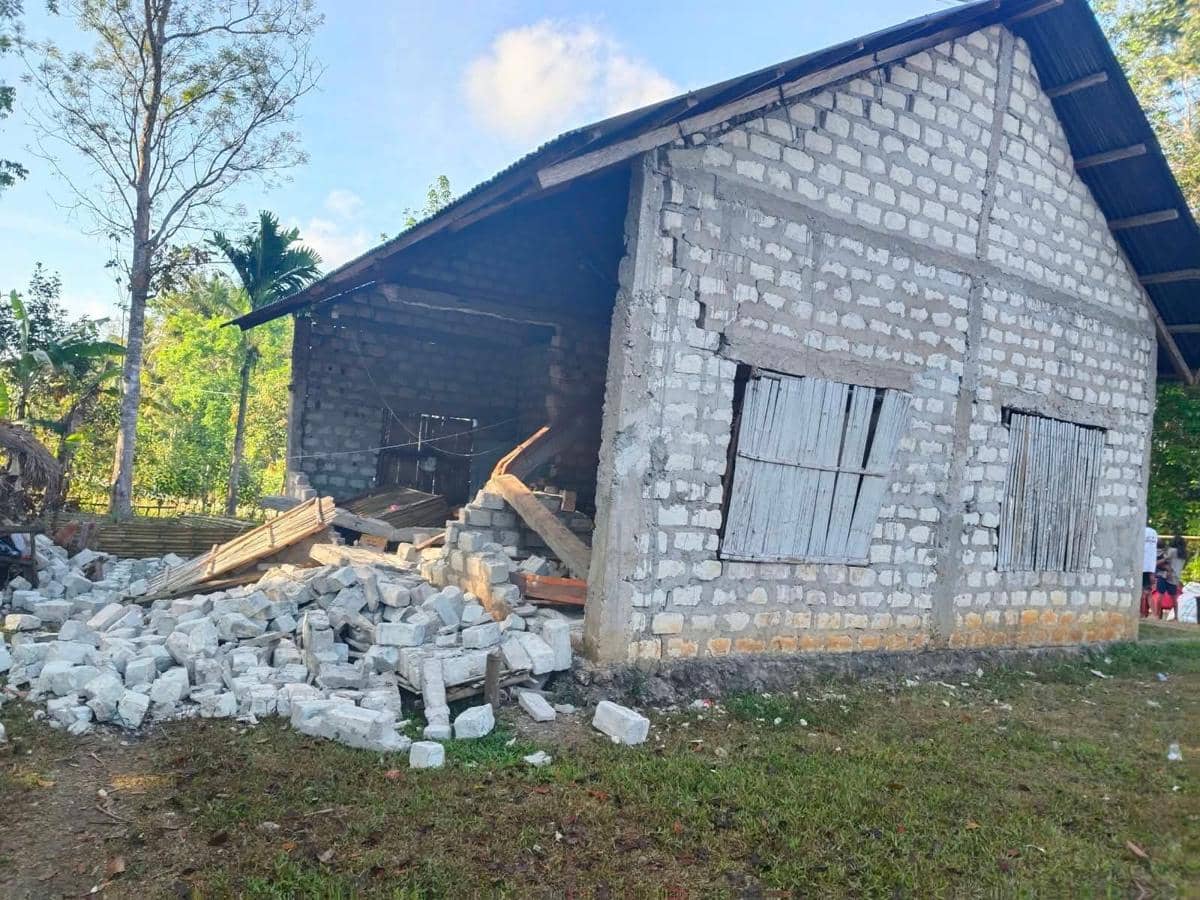 Gempa M 6,1 Guncang Sumba Barat Daya NTT, Gereja dan Rumah Rusak
