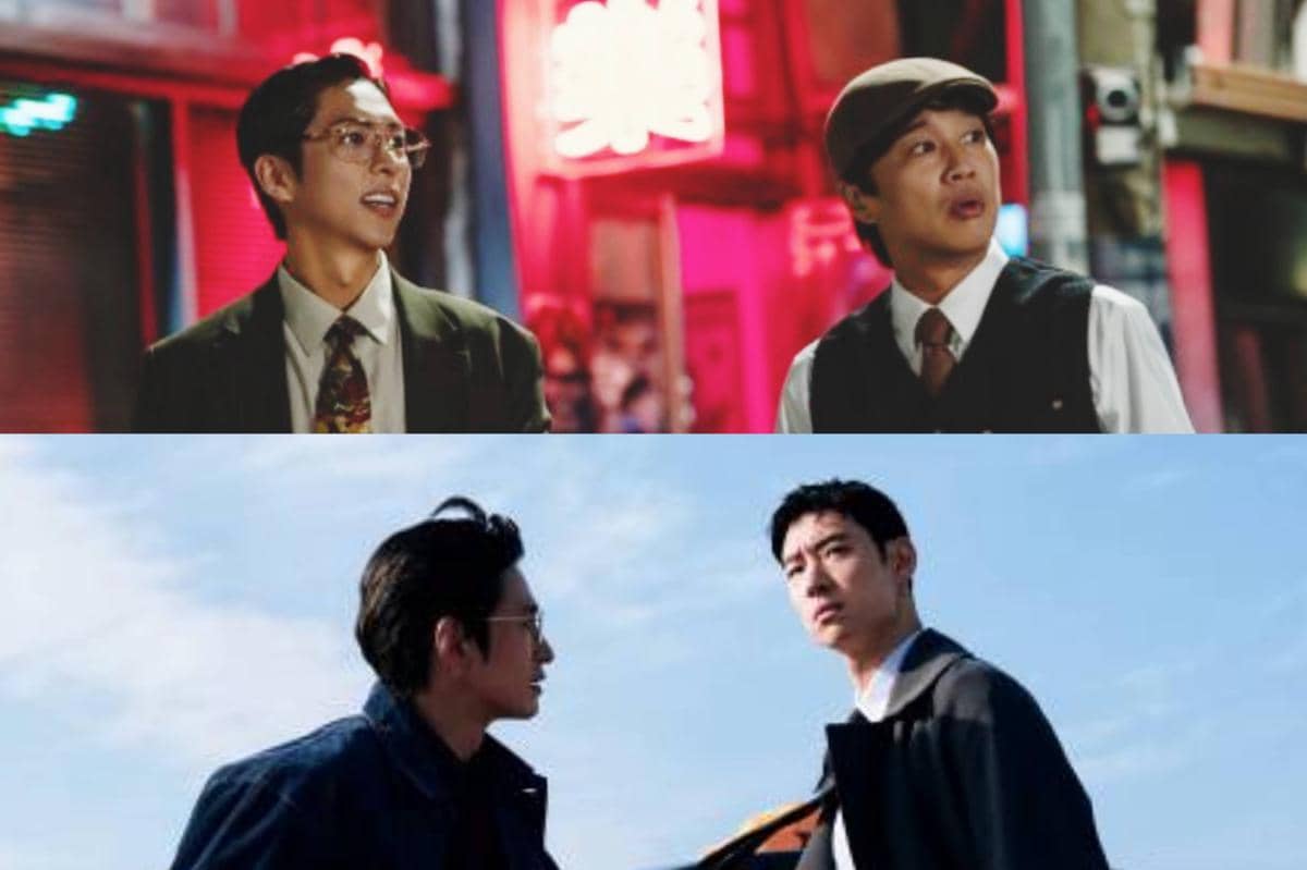 Kolase potongan adegan drama Korea Your Personal Taxi dan Taxi Driver, menampilkan tokoh di dalam serta sekitar taksi.