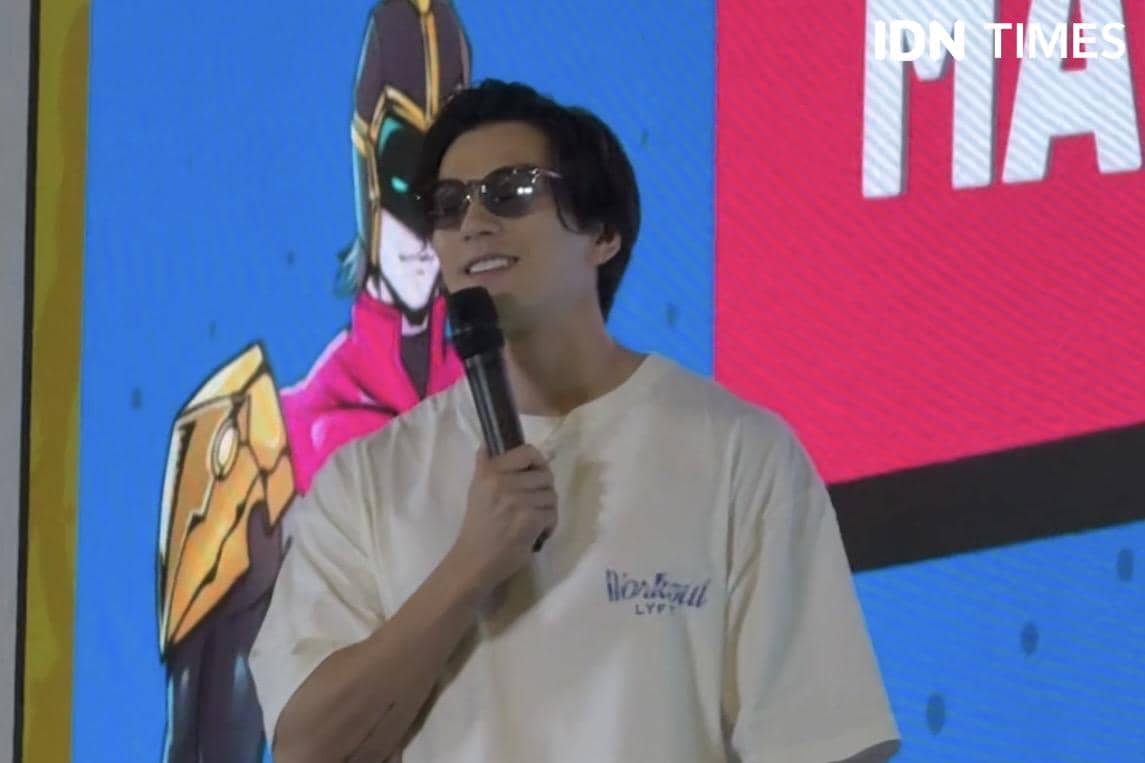 Mackenyu Arata tampil di Indonesia Comic Con 2026 pada Minggu, 4 Oktober 2026, dalam potret oleh IDN Times.