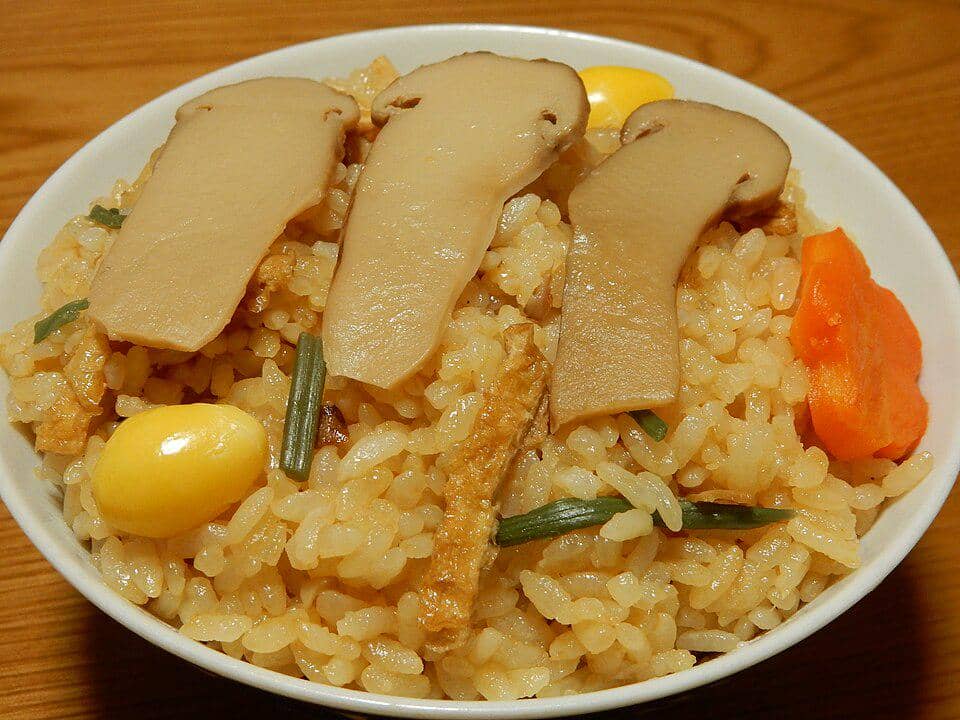 ilustrasi matsutake gohan