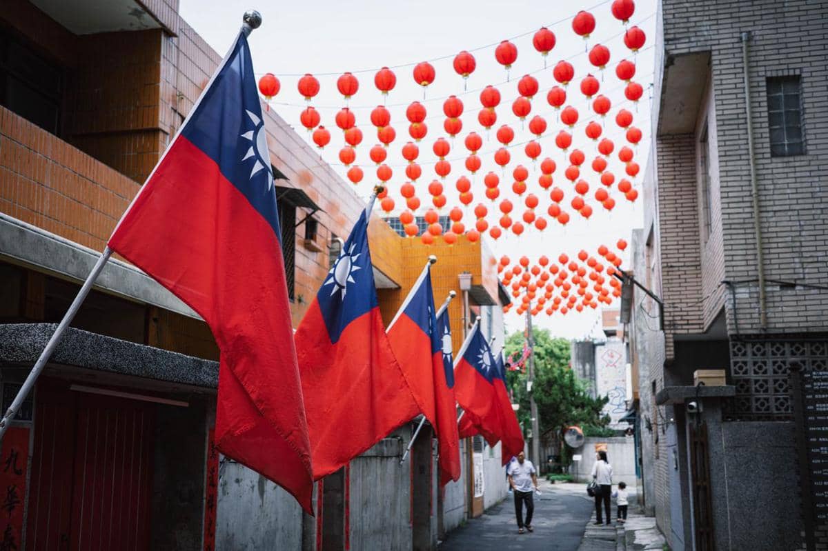 ilustrasi bendera Taiwan