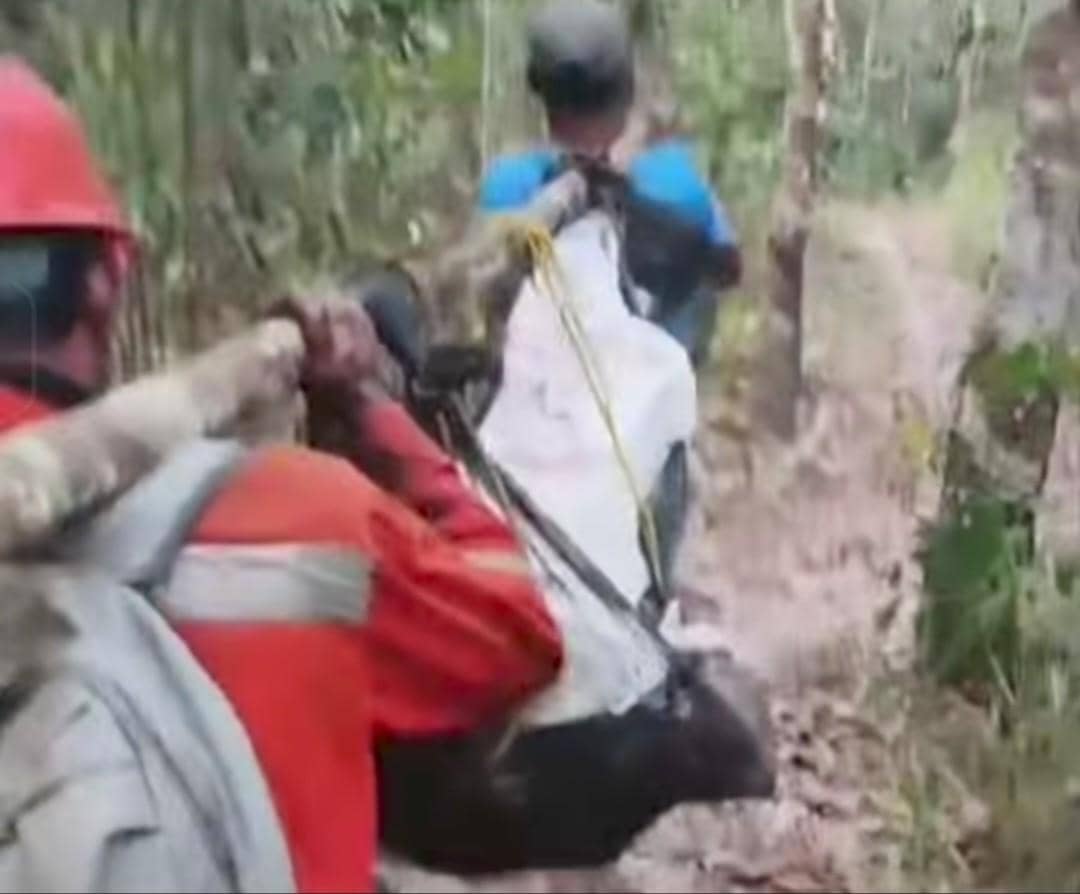 Dokumentasi korban Fikri yang ditemukan meninggal dunia saat berupaya memadamkan api di kebunnya.