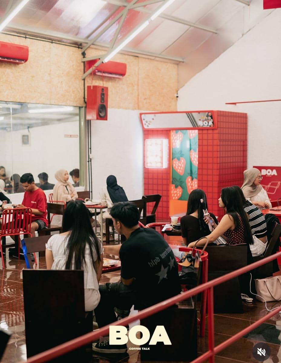 Tangkapan layar unggahan Instagram yang mencantumkan Boa Coffe Talk sebagai kegiatan di Bandar Lampung.