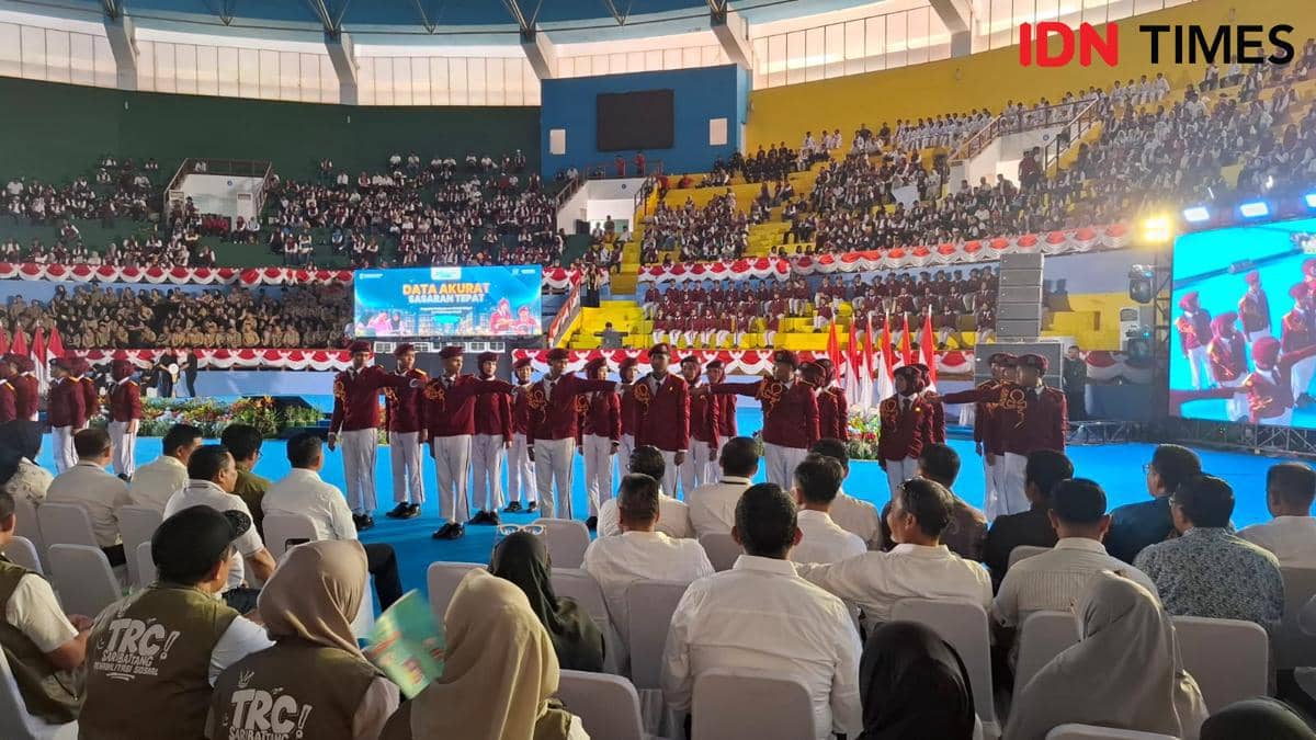 Sosialisasi penerapan aplikasi Perlindungan Sosial (Perlinsos) Digital di Makassar, Sulawesi Selatan, Minggu (4/10/2026). IDN Times/Darsil Y