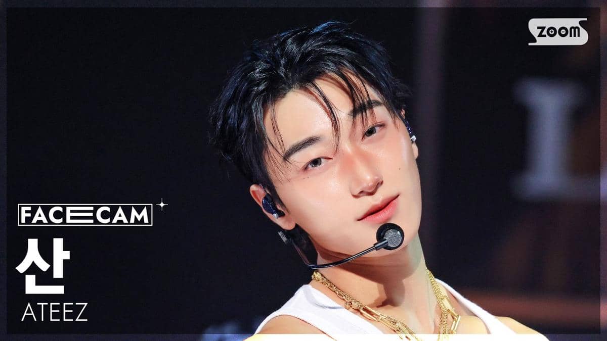 cuplikan San ATEEZ saat bawakan lagu "BAD"