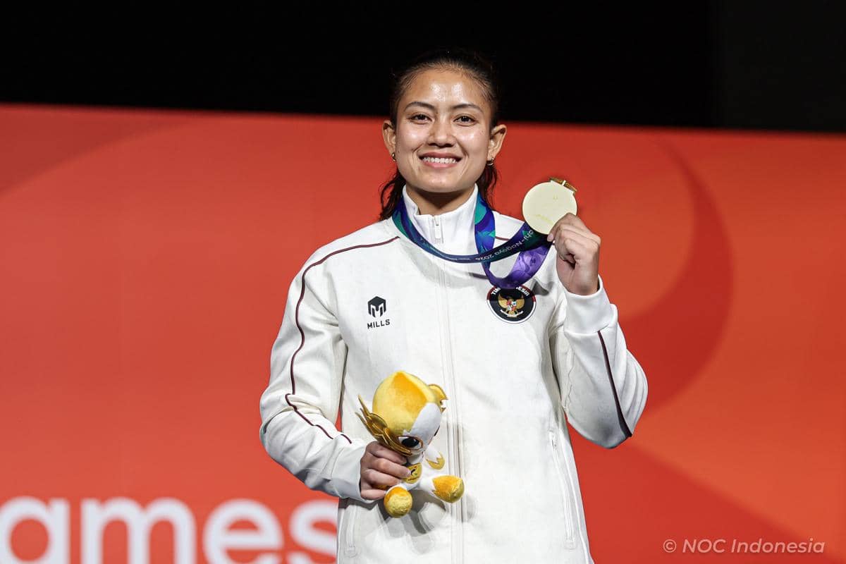 Desak Made Rita Kusuma Dewi meraih medali emas di Asian Games 2026 Aichi-Nagoya (dok.NOC Indonesia/Naif Muhammad Al as)