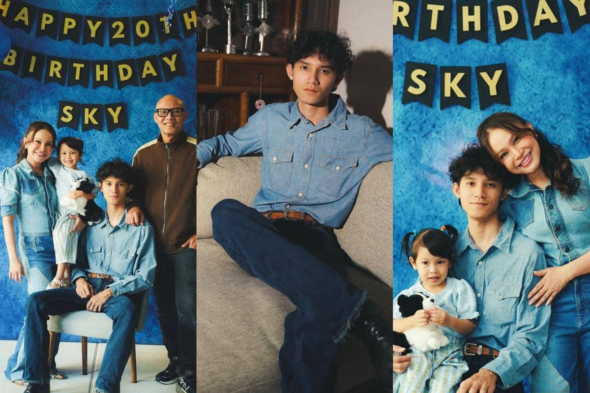 Style Keluarga Rossa saat Rayakan Ultah Putra Sulung, Serba Denim