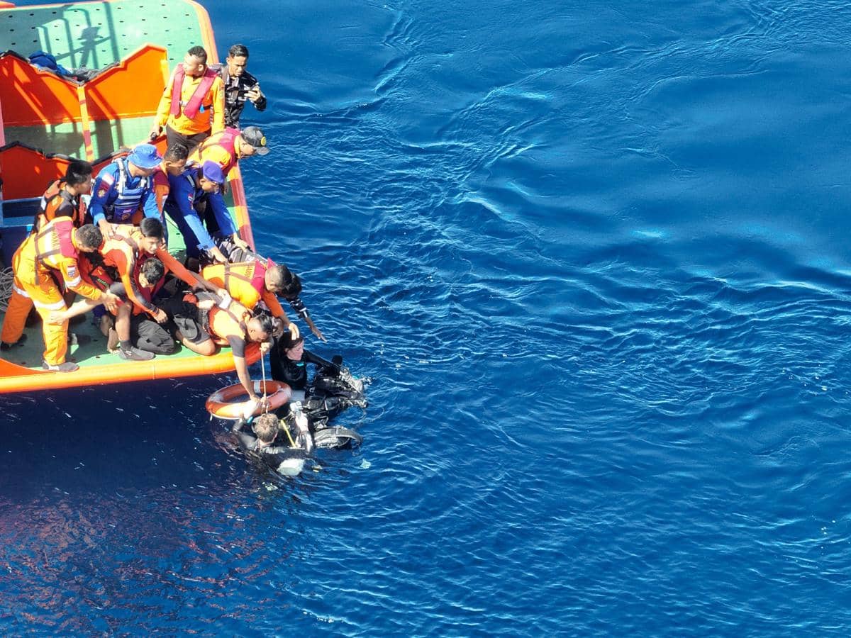 Penyelam asal Irlandia ditemukan terapung di laut Sikka setelah terbawa arus dari Pulau Panga Batang.