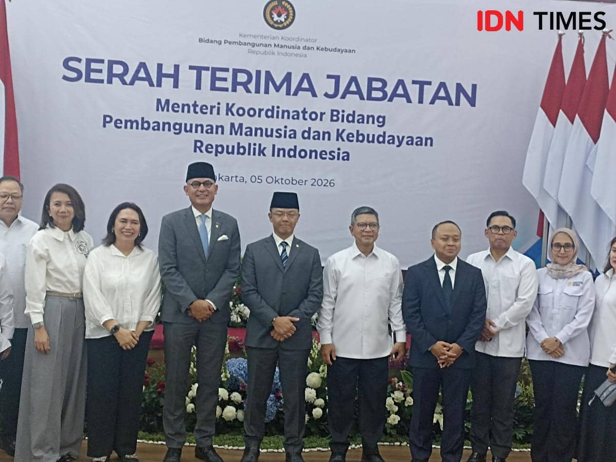 Momen Rombongan Pejabat Kemenlu Antar Sugiono ke Kemenko PMK