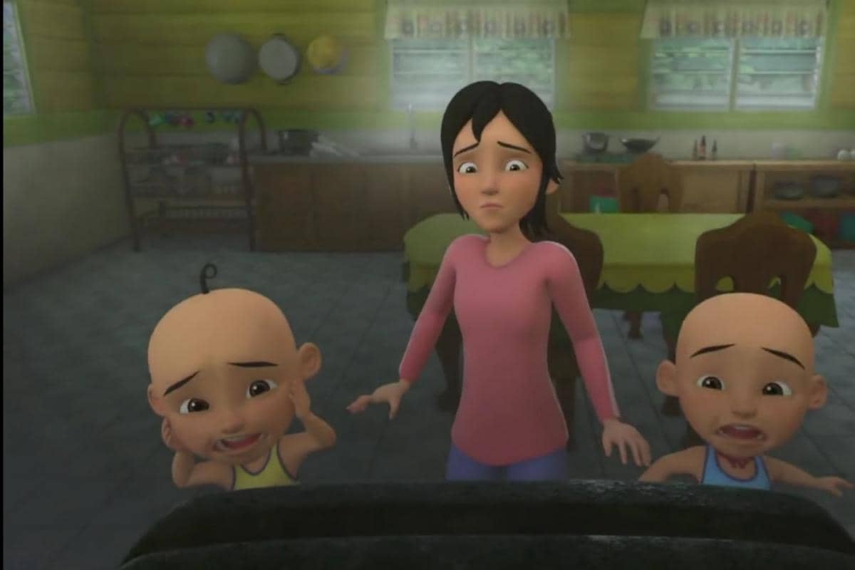 Cuplikan episode Bahagianya Raya di serial Upin & Ipin
