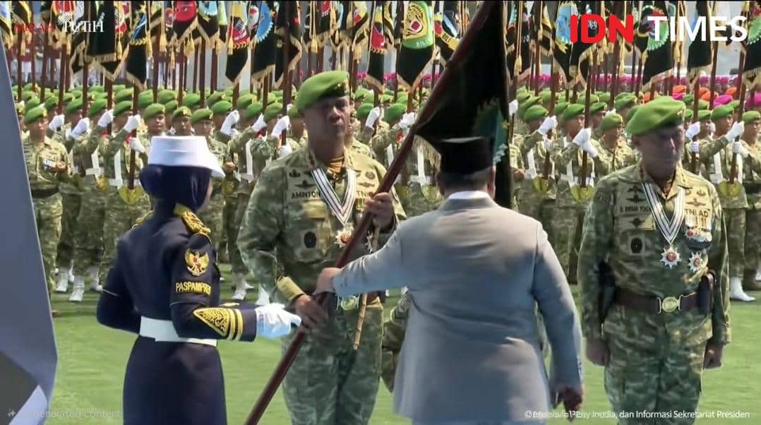Prabowo Resmikan 6 Kodam Baru di HUT ke-81 TNI