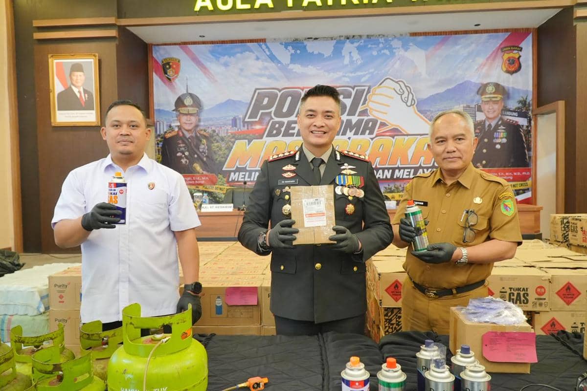 Polisi Bongkar Gudang Pengoplosan Gas Subsidi, 3.763 Tabung Disita