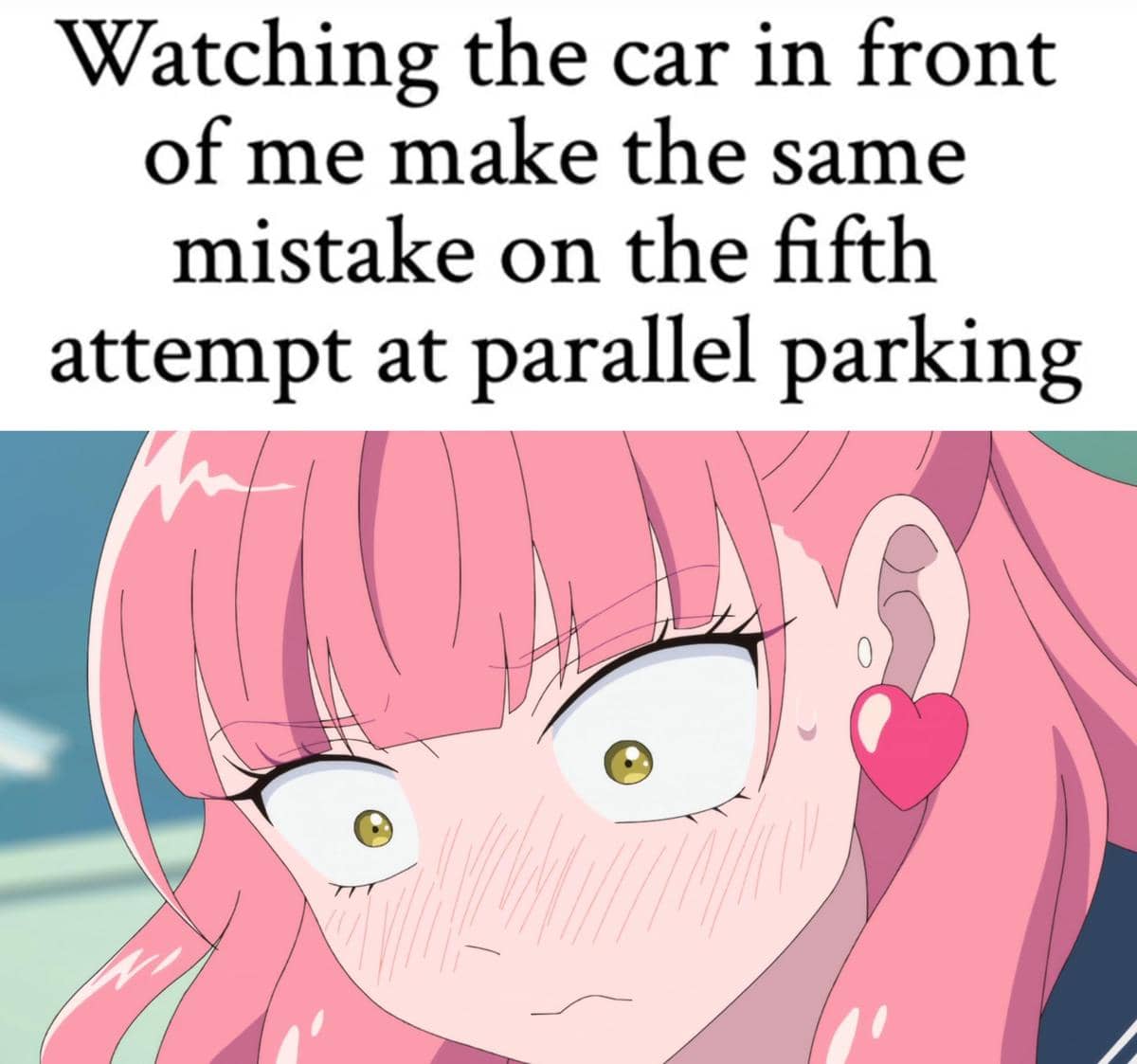 meme anime tentang parkiran