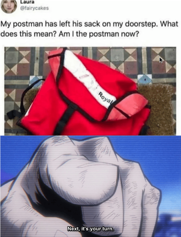 meme anime tentang kurir