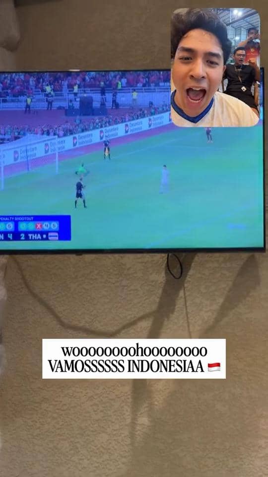 Jerome Polin mengunggah reaksi atas kemenangan timnas di FIFA ASEAN Cup 2026 melalui akun Instagramnya.
