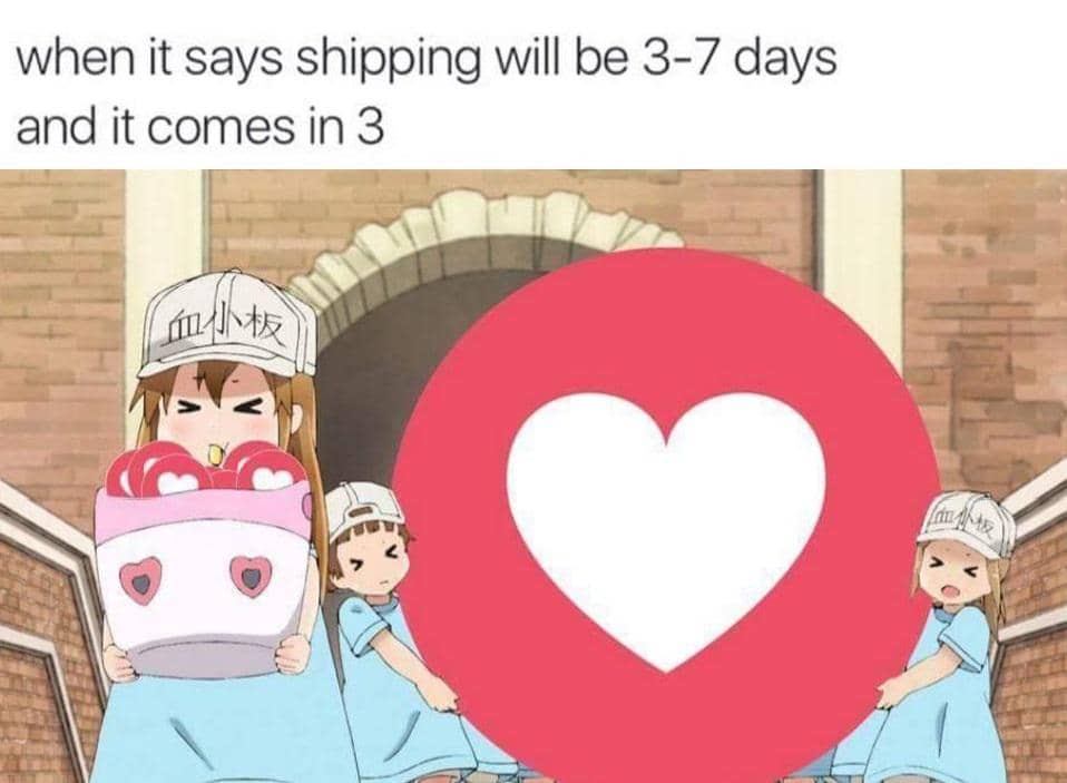 8 Meme Anime tentang Kurir, Paketnya Datang Lebih Cepat