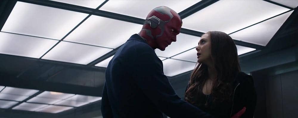 Cuplikan adegan dari film Captain America: Civil War produksi Marvel Studios dalam materi promosi resmi.