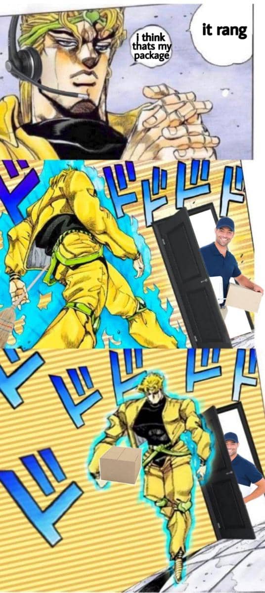 meme anime tentang kurir