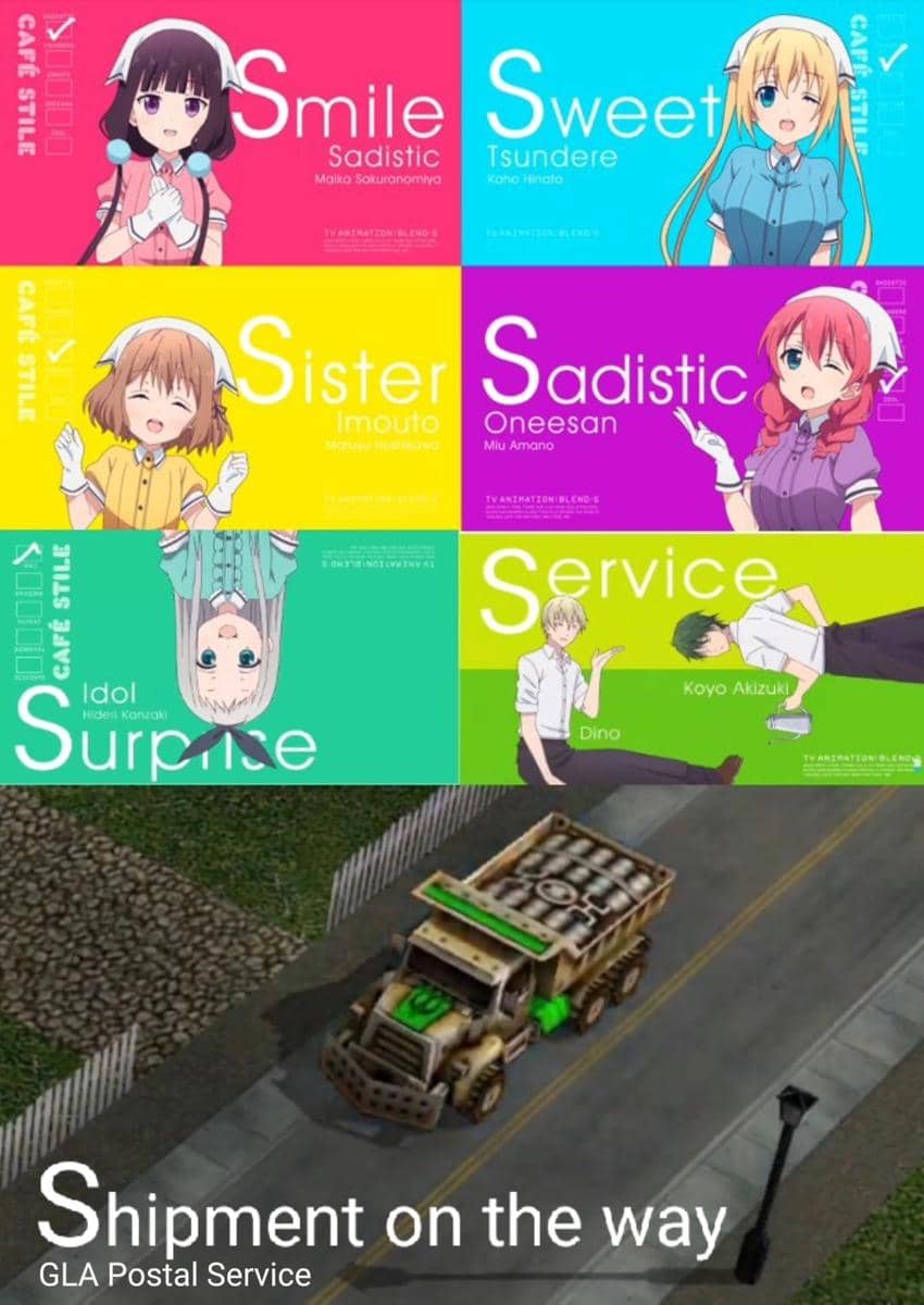 meme anime tentang kurir