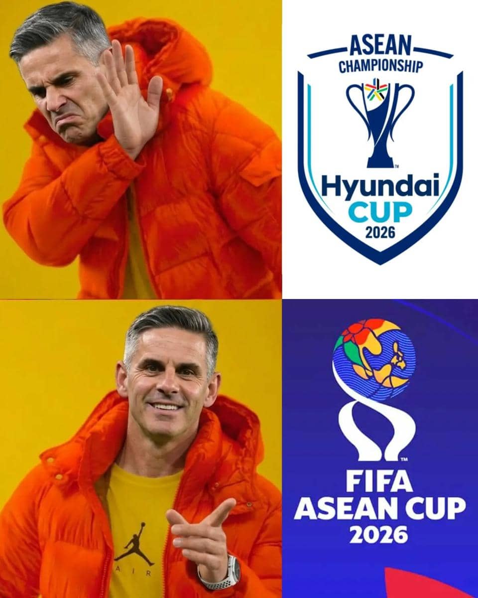 Meme bertema kemenangan Timnas Indonesia sebagai juara FIFA ASEAN Cup 2026 yang diunggah di Instagram.