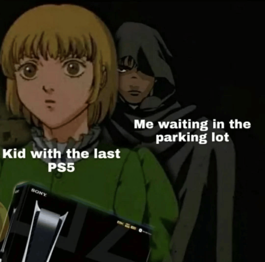 meme anime tentang parkiran