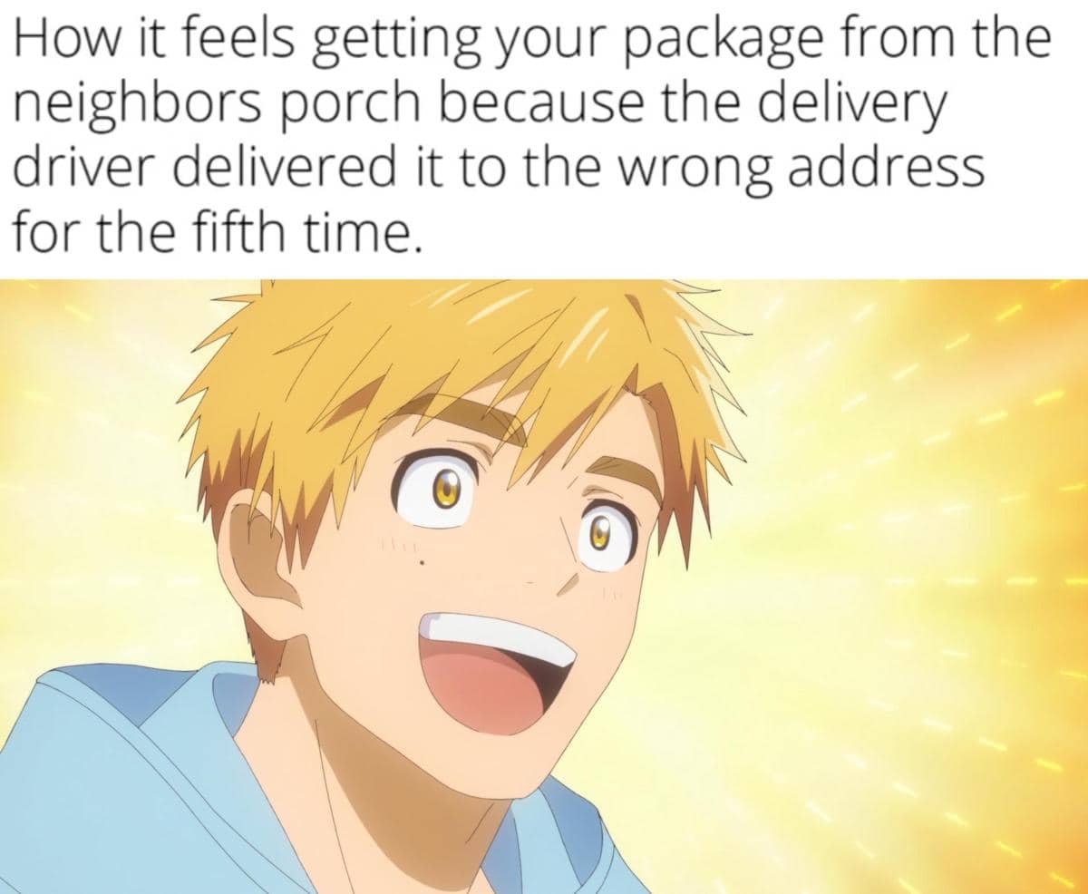 meme anime tentang kurir