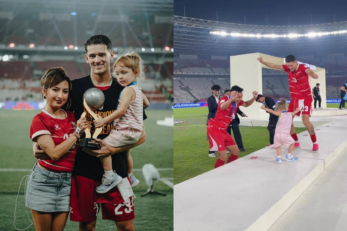 Momen Gemas Kamari Ikut Selebrasi Timnas Indonesia Juara, Joget Sama Rizky Ridho