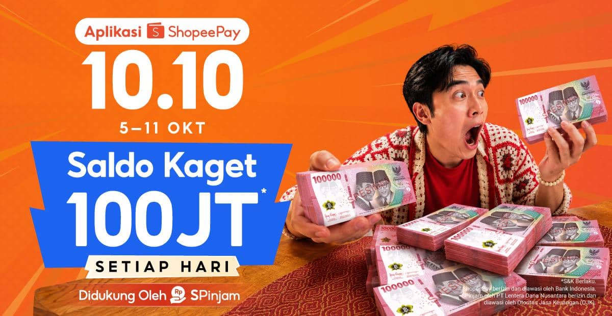 Gambar Pendukung - Saldo Kaget ShopeePay 100JT Didukung Oleh SPinjam.jpg